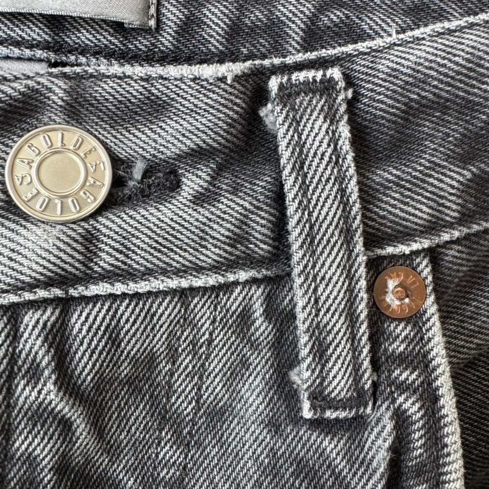 AGOLDE High-Rise Vintage Boot Denim Jean Black Gray Women’s Size 26 - Picture 5 of 11